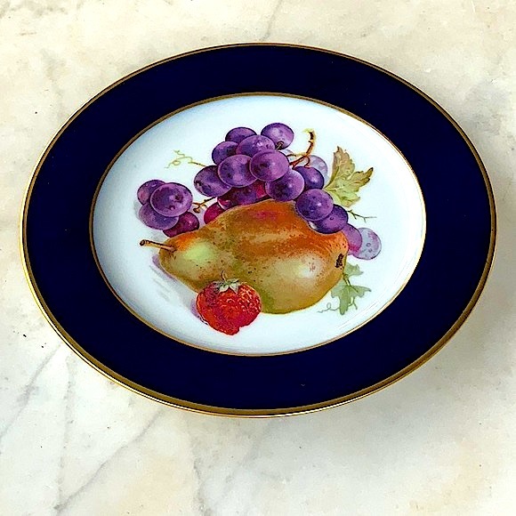 ROSENTHAL-CONTINENTAL SALAD PLATE PEAR WESTERN GERMANY VINTAGE 7 1/2IN - Picture 4 of 7